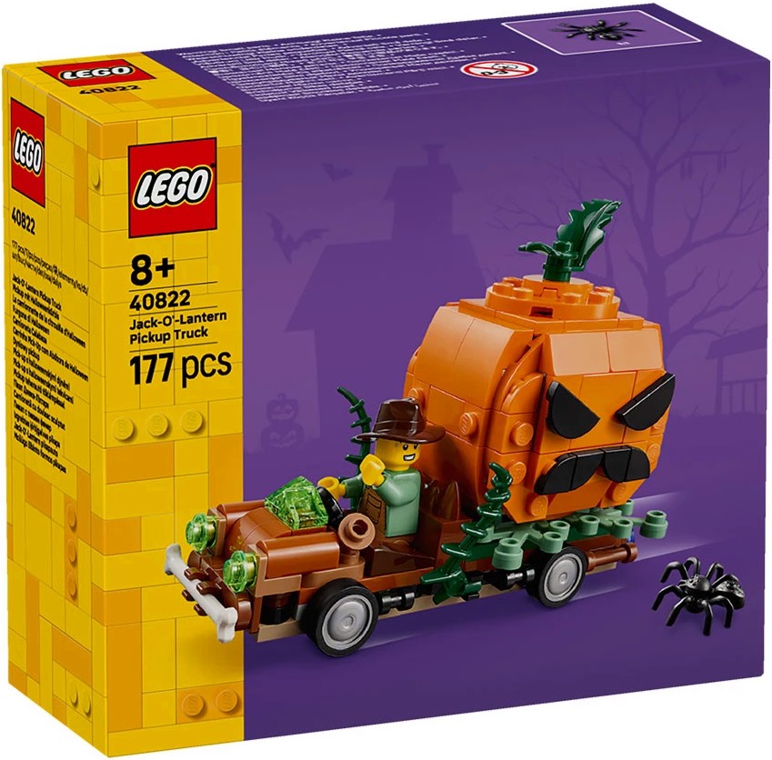LEGO Iconic - Пикап с тиквен фенер LEGO Iconic - Пикап с тиквен фенер - Детски конструктор - играчка