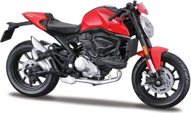 Метален мотор Ducati Monster - Maisto Tech Метален мотор Ducati Monster - Maisto Tech - С мащаб 1:18, от серията 2 Wheelers - играчка