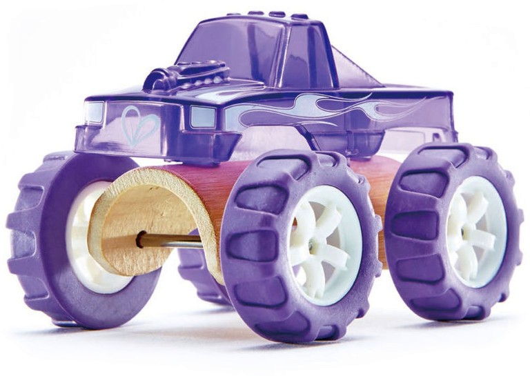 Камион - Чудовище - Детска дървена играчка - количка