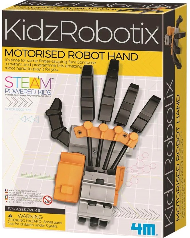 Моторизирана Ръка-Робот - 4М Моторизирана Ръка-Робот - 4М - От серията Steam Powered Kids - играчка