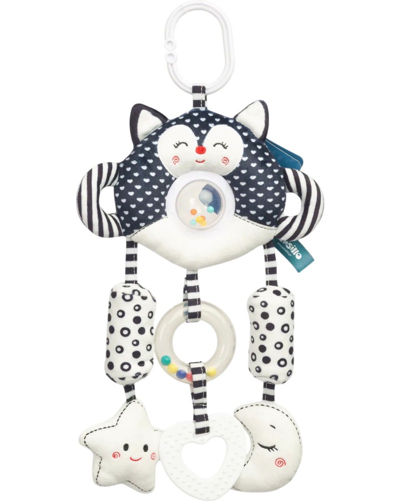 Играчка за закачане Sensillo Kitten Играчка за закачане Sensillo Kitten - От серията Black & White - играчка