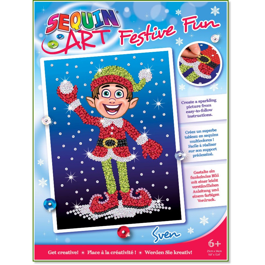    Sequin Art -   -     Festive Fun -  