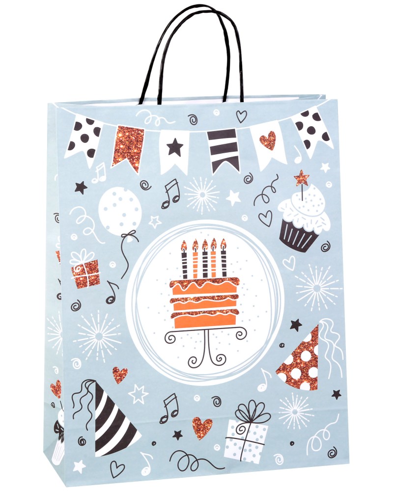 Подаръчна торбичка Торта - Unic Art Подаръчна торбичка Торта - Unic Art - С размери 31 / 39 / 12 cm - продукт