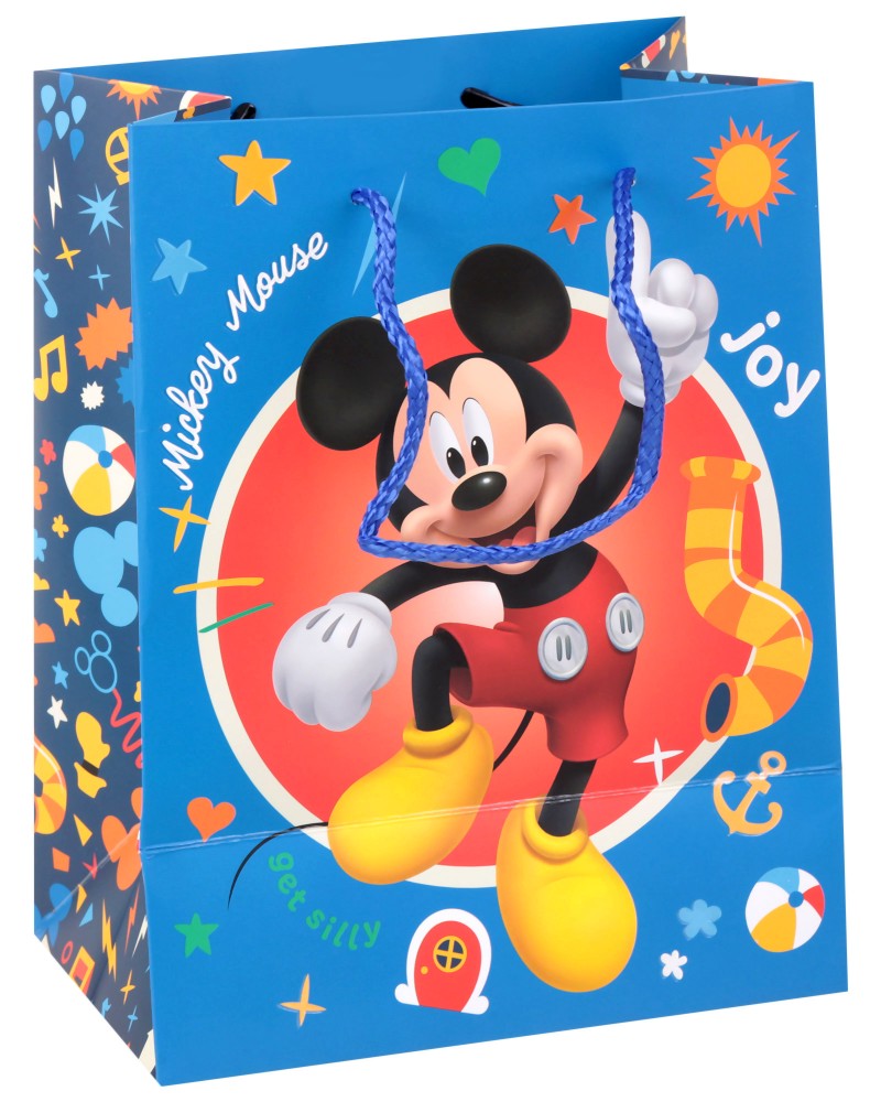 Подаръчна торбичка Мики Маус - Unic Art Подаръчна торбичка Мики Маус - Unic Art - С размери 18 / 23 / 11 cm на тема Мики Маус и приятели - продукт