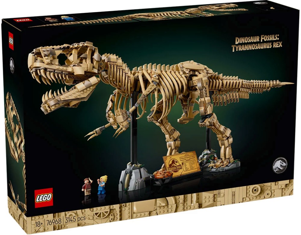 LEGO Jurassic World - Вкаменелости от динозаври: Т-рекс LEGO Jurassic World - Вкаменелости от динозаври: Т-рекс - Конструктор - играчка