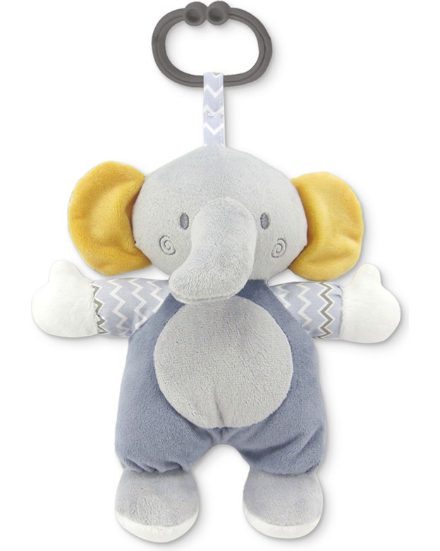 Мека играчка за закачване Слонче - Lorelli Мека играчка за закачване Слонче - Lorelli - С дрънкалка - играчка