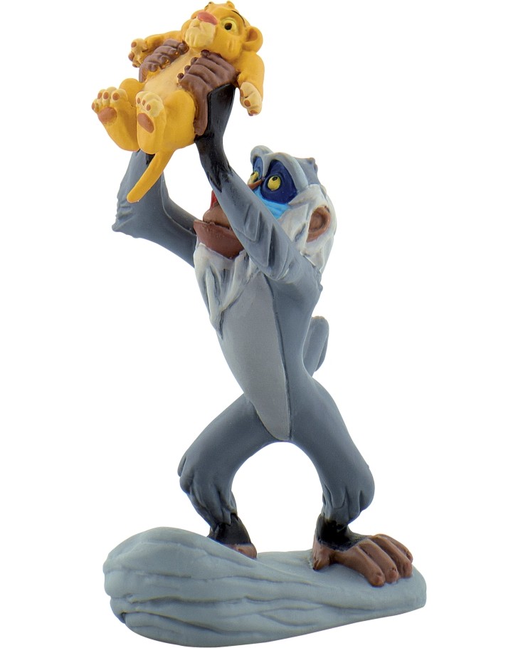 Фигурка на Рафики с бебе Симба - Bullyland Фигурка на Рафики с бебе Симба - Bullyland - От серията Цар Лъв - фигура