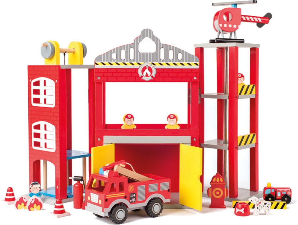 Пожарна станция - В комплект с аксесоари - играчка