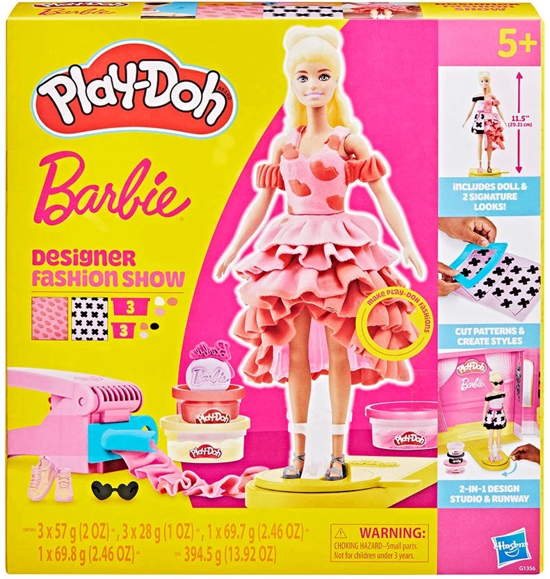 Комплект Дизайнерска кукла за модно ревю - Play-Doh Комплект Дизайнерска кукла за модно ревю - Play-Doh - Творчески комплект на тема Barbie - играчка