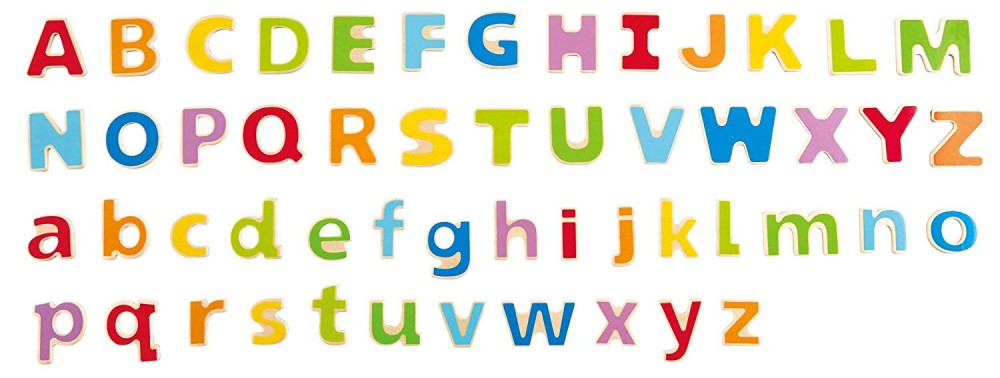 Дървени букви HaPe - Английската азбука - играчка