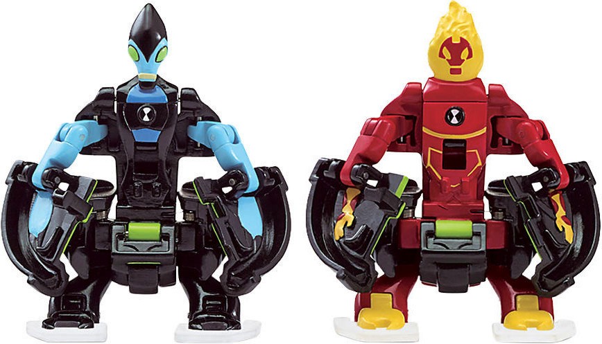 ������� ���� ����� - Heatblast � XLR8 - �������� �� ���� �� ������� "Omni-lunch Battle Figures" - �������