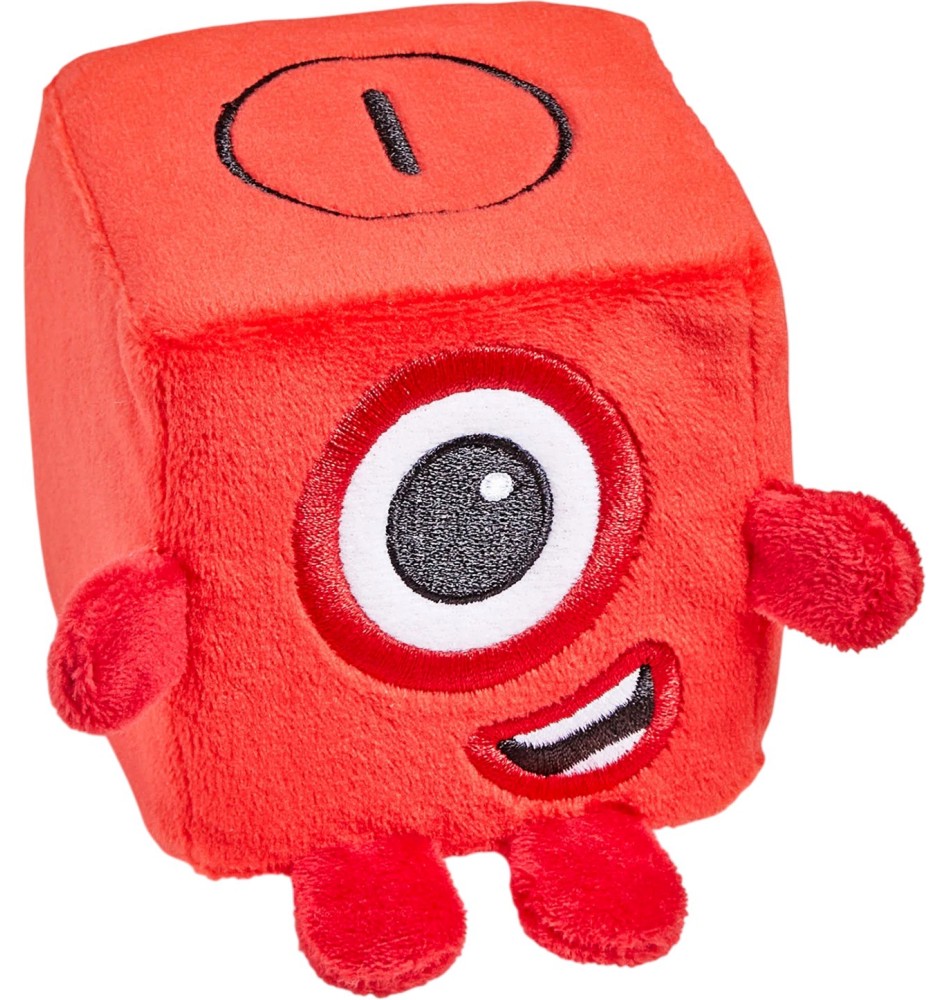 Плюшена играчка Numberblocks One Плюшена играчка Numberblocks One - От серията Blocklets - играчка