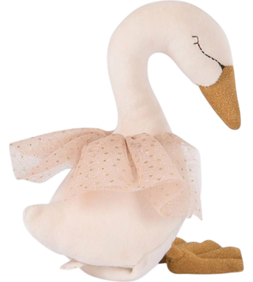 Плюшена музикална играчка Лебед - Moulin Roty Плюшена музикална играчка Лебед - Moulin Roty - От серията La Petite Ecole de Danse - играчка