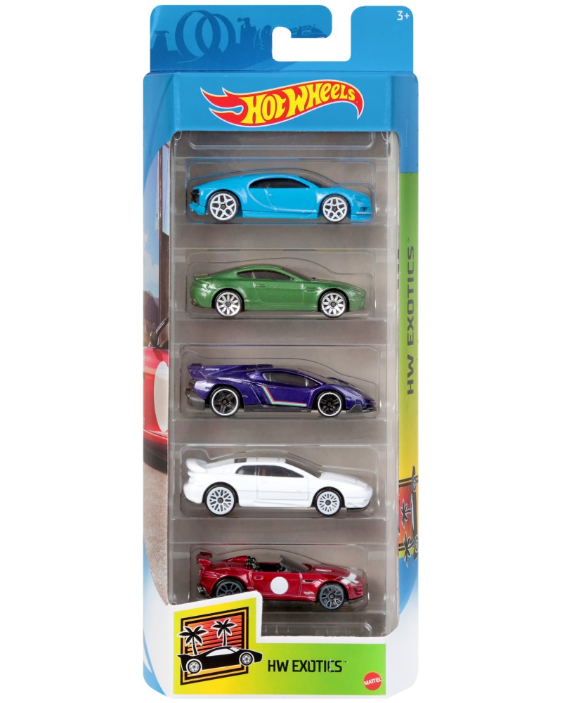 5   Mattel - Exotics -   Hot Wheels - 