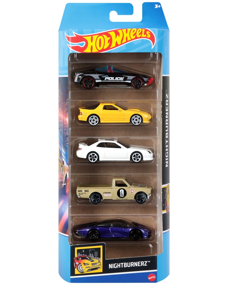 5   Mattel - Nightburnerz -   Hot Wheels - 