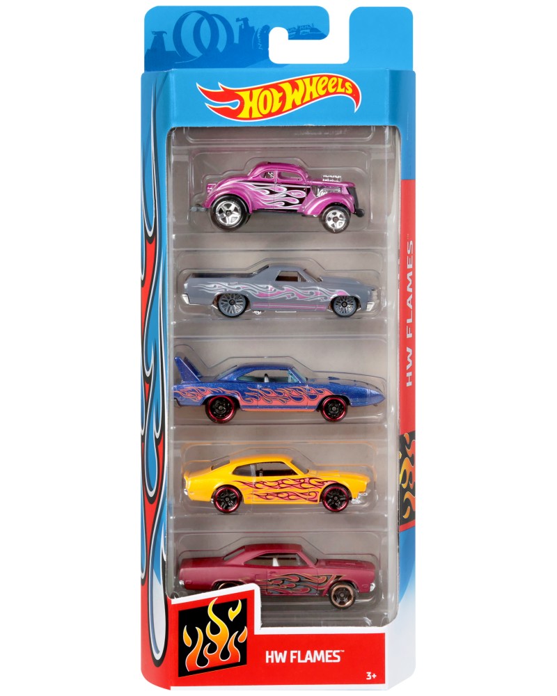 5   Mattel - Flames -   Hot Wheels - 