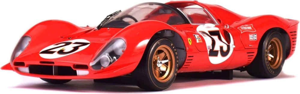Сглоби си метална количка 330 P4 Daytona (1967) - Bburago Сглоби си метална количка 330 P4 Daytona (1967) - Bburago - С мащаб 1:24, от серията Ferrari Race & Play - количка