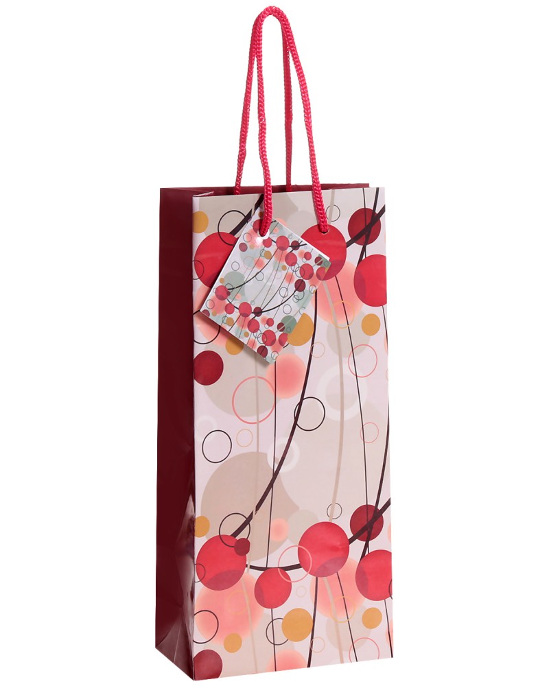 Торбичка за подарък Canpol - Червени кръгчета - Размери 10 x 22 cm - продукт