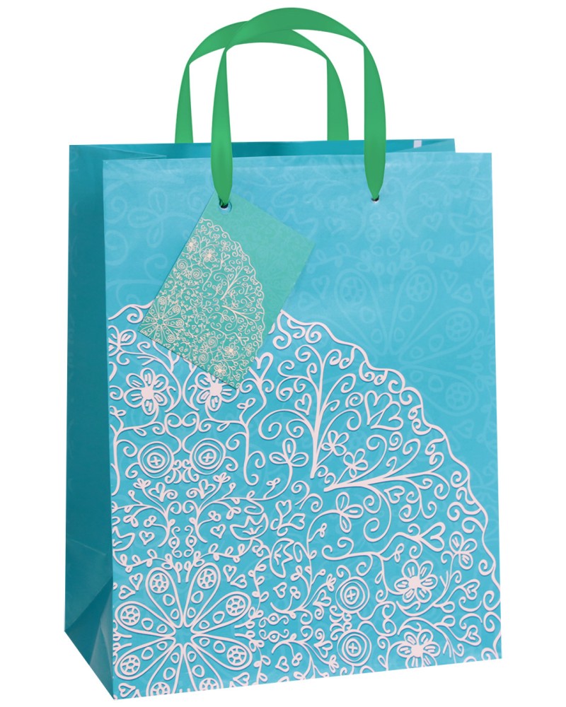 Торбичка за подарък - Цветя Торбичка за подарък - Цветя - Размери 17.5 x 22.5 cm - продукт