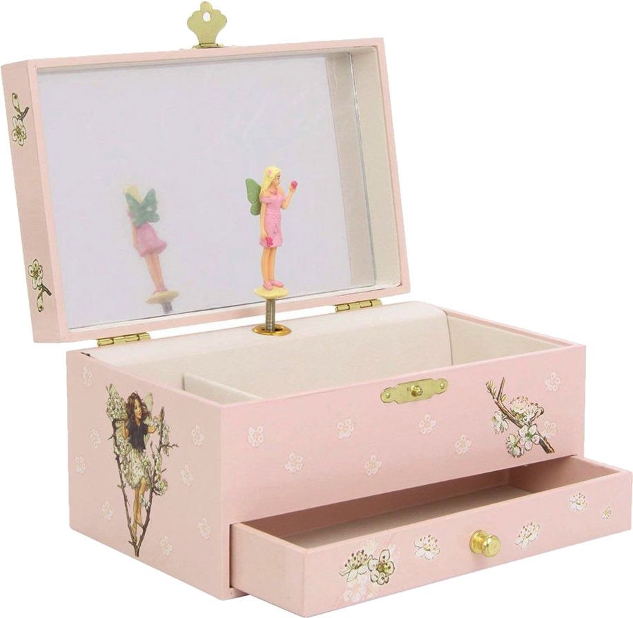 Музикална кутия за бижута Trousselier - Феята на цветята - С фосфоресциращи елементи - детски аксесоар