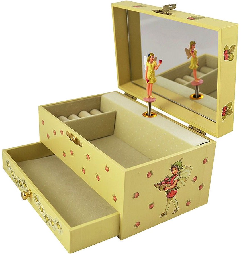 Музикална кутия за бижута Trousselier - Феята на ягодите - С фосфоресциращи елементи - детски аксесоар