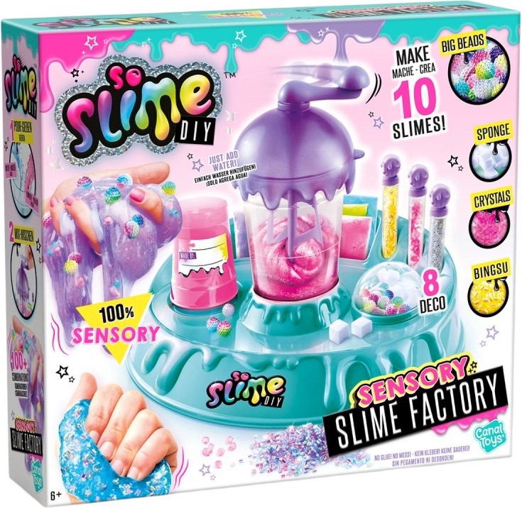 Работилница за сензорен слайм - Canal Toys Работилница за сензорен слайм - Canal Toys - Творчески комплект от серията So Slime DIY - творчески комплект