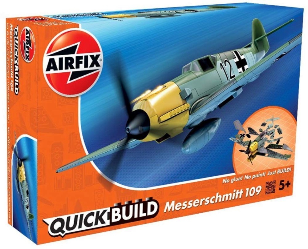 Германски самолет - Messerschmitt Bf109e  - Детски конструктор - играчка