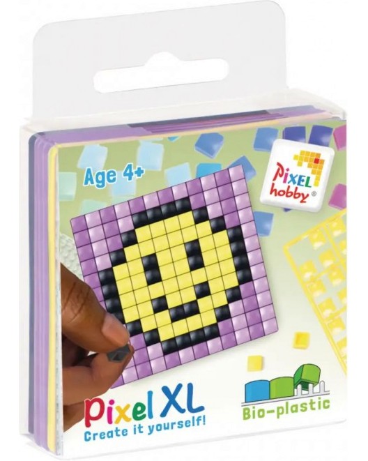 Мозайка магнит за хладилник Smiley - Pixelhobby Мозайка магнит за хладилник Smiley - Pixelhobby - Творчески комплект - творчески комплект