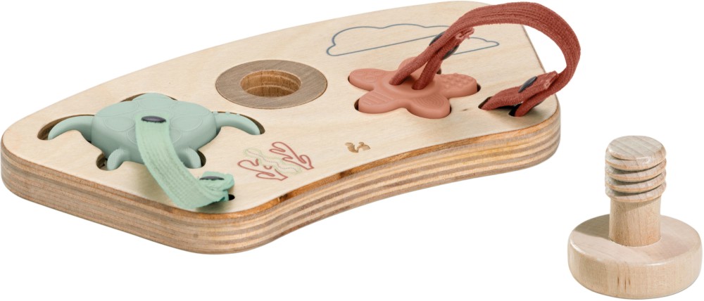 Дървена играчка за столче за хранене Пъзел - Hauck Play Puzzling S Дървена играчка за столче за хранене Пъзел - Hauck Play Puzzling S - За столчета Alpha+, Beta+ и Arketa - играчка