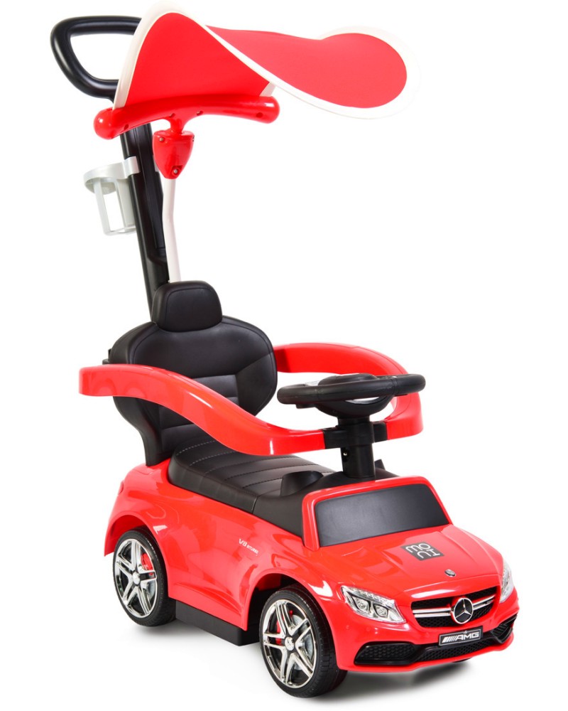 Детска кола за бутане Moni - Mercedes C63 Coupe - С родителски контрол - продукт