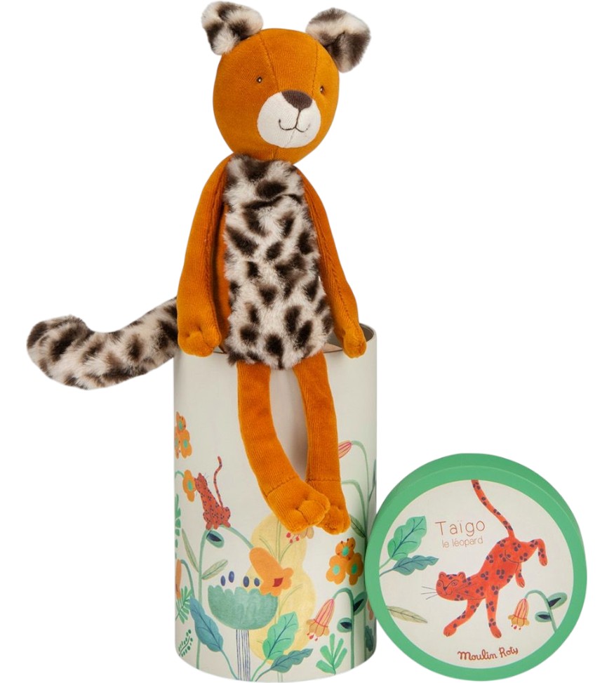 Плюшен леопард Тайго - Moulin Roty Плюшен леопард Тайго - Moulin Roty - От серията La Foret Mawa - играчка