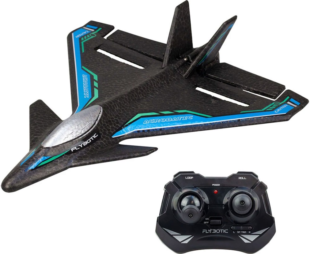Самолет с дистанционно управление Revo Stunt - Silverlit Самолет с дистанционно управление Revo Stunt - Silverlit - От серията Flybotic - играчка