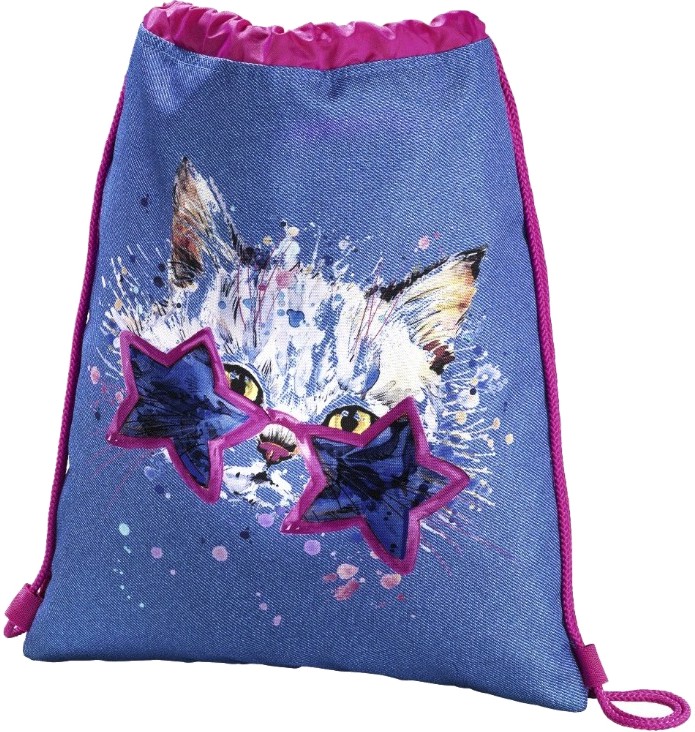 Спортна торба Hama Crazy cat Спортна торба Hama Crazy cat - детски аксесоар