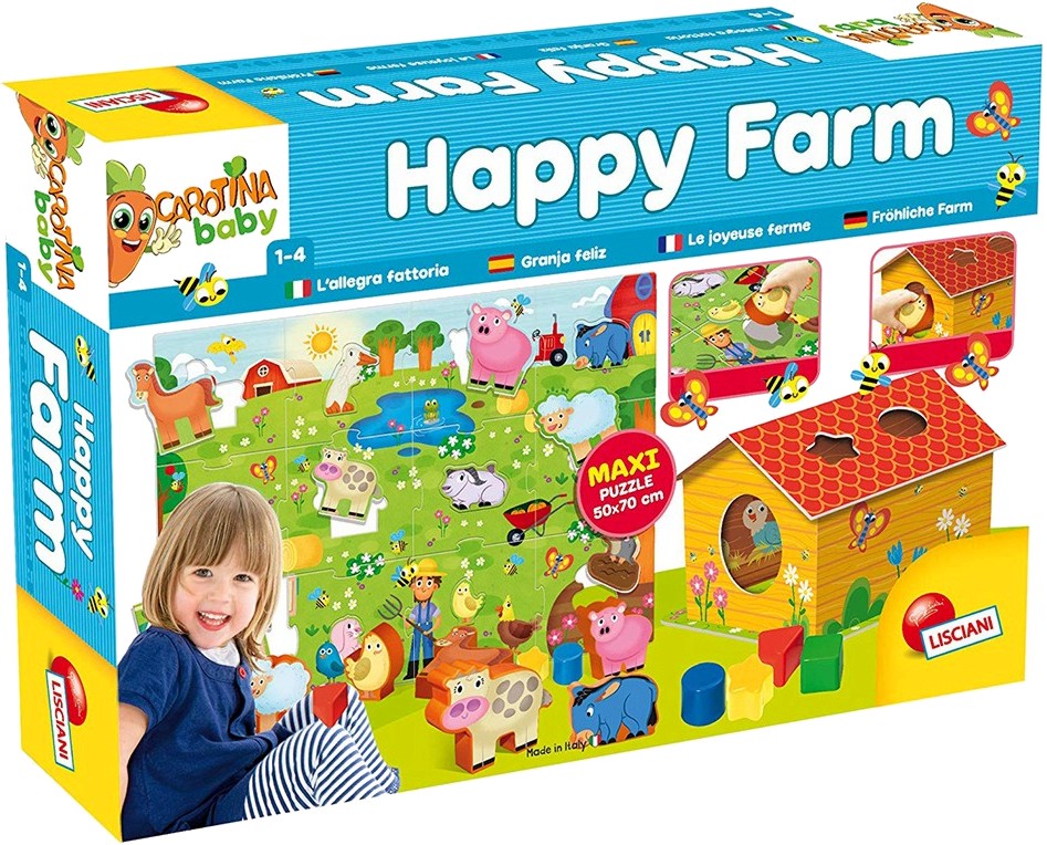 Веселата ферма Lisciani Giochi - От серията Carotina Baby - играчка