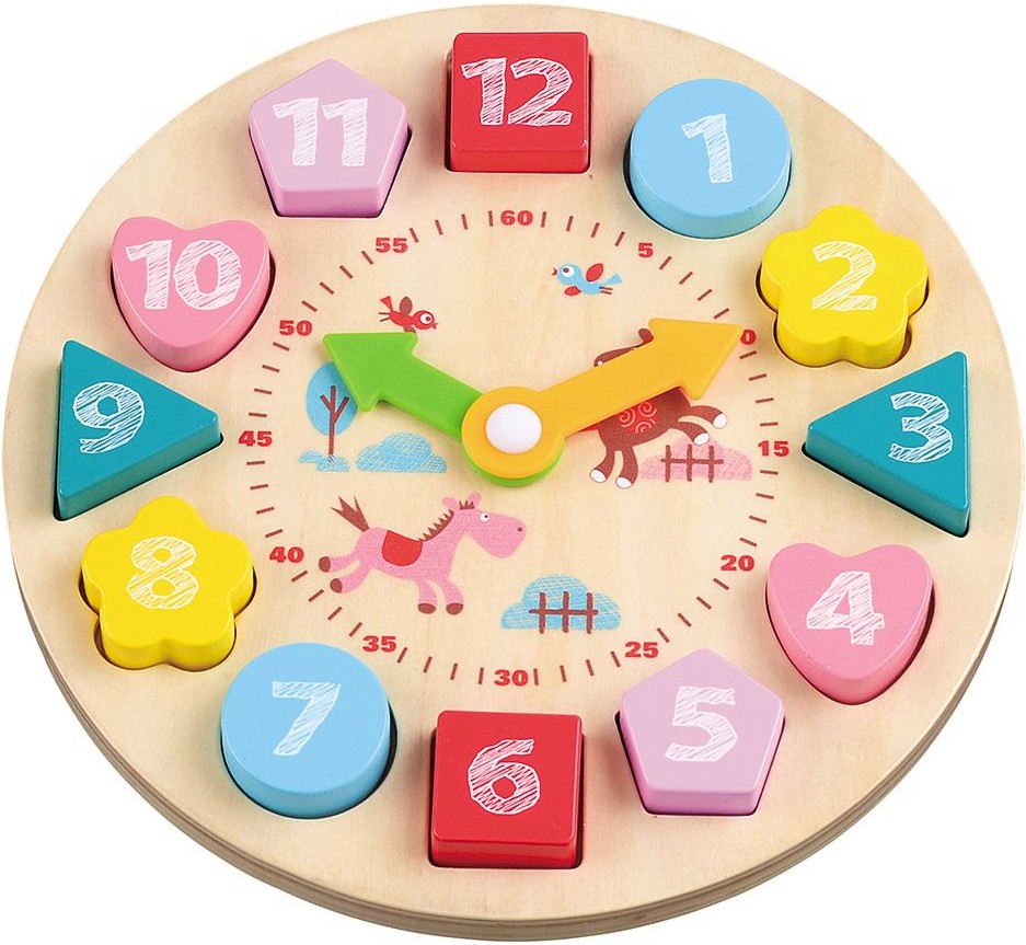 Часовник Часовник - Детска дървена играчка - играчка