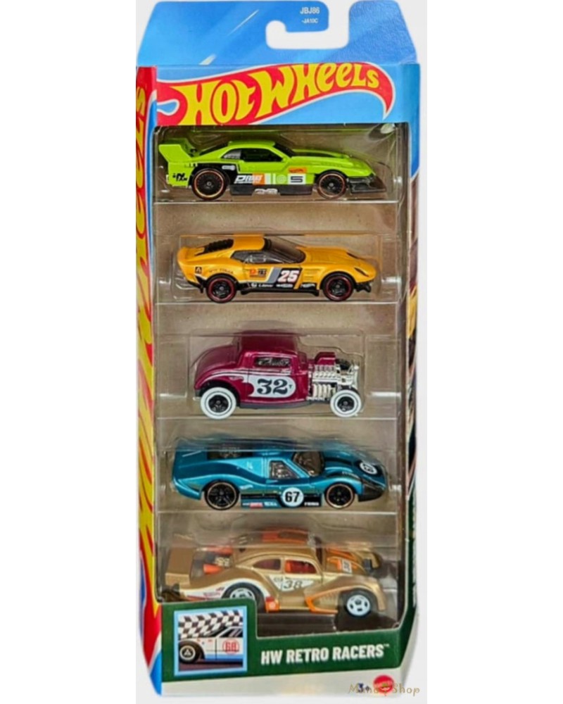 ������� ������� HW Retro Racers - Mattel - 5 ����, �� ������� Hot Wheels - �������
