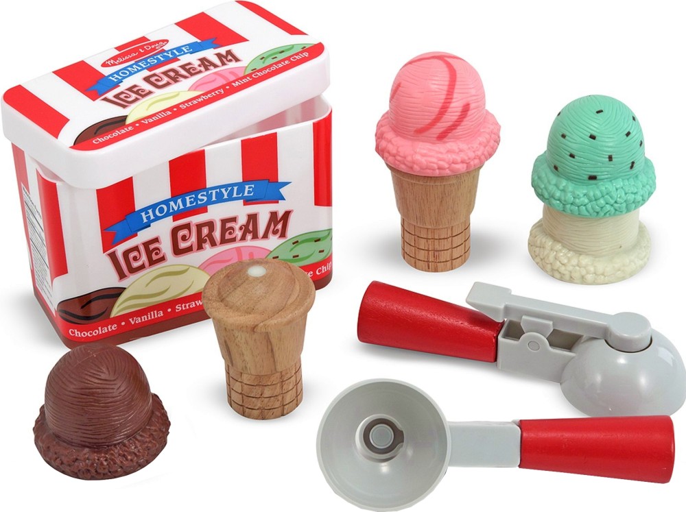 Сладоледи за игра Melissa & Doug Сладоледи за игра Melissa & Doug - 8 части - играчка