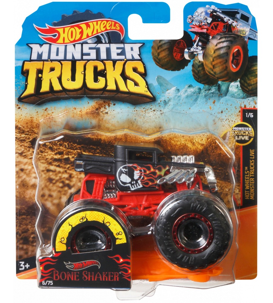   Mattel - Bone Shaker -   Hot Wheels: Monster Trucks - 