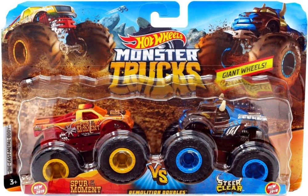 2   Mattel Spur of the Moment vs. Steer Clear -   Hot Wheels: Monster Trucks - 