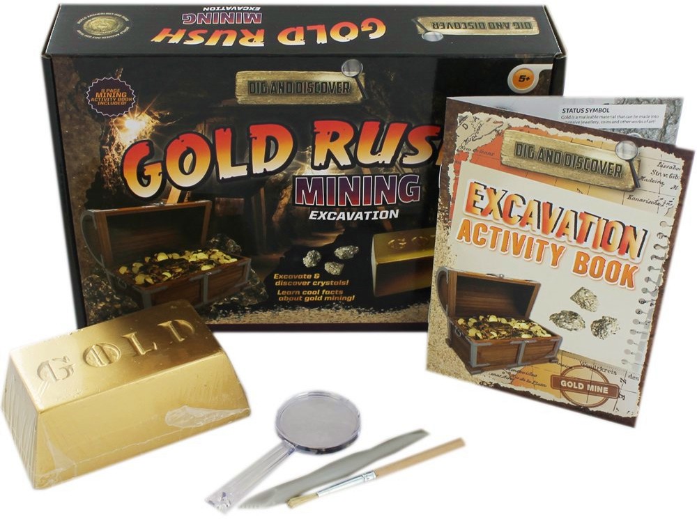 Златна треска Златна треска - Детски образователен комплект от серията "Dig and Discover" - образователен комплект