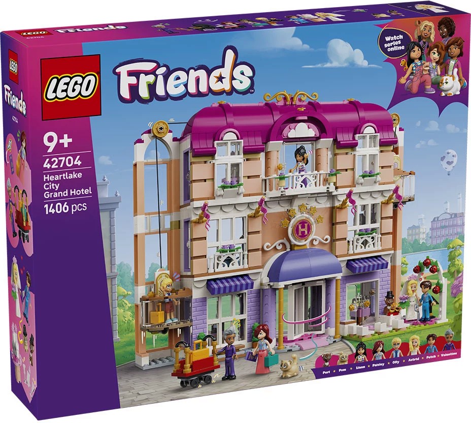LEGO Friends - Грандхотел Хартлейк Сити LEGO Friends - Грандхотел Хартлейк Сити - Детски конструктор - играчка