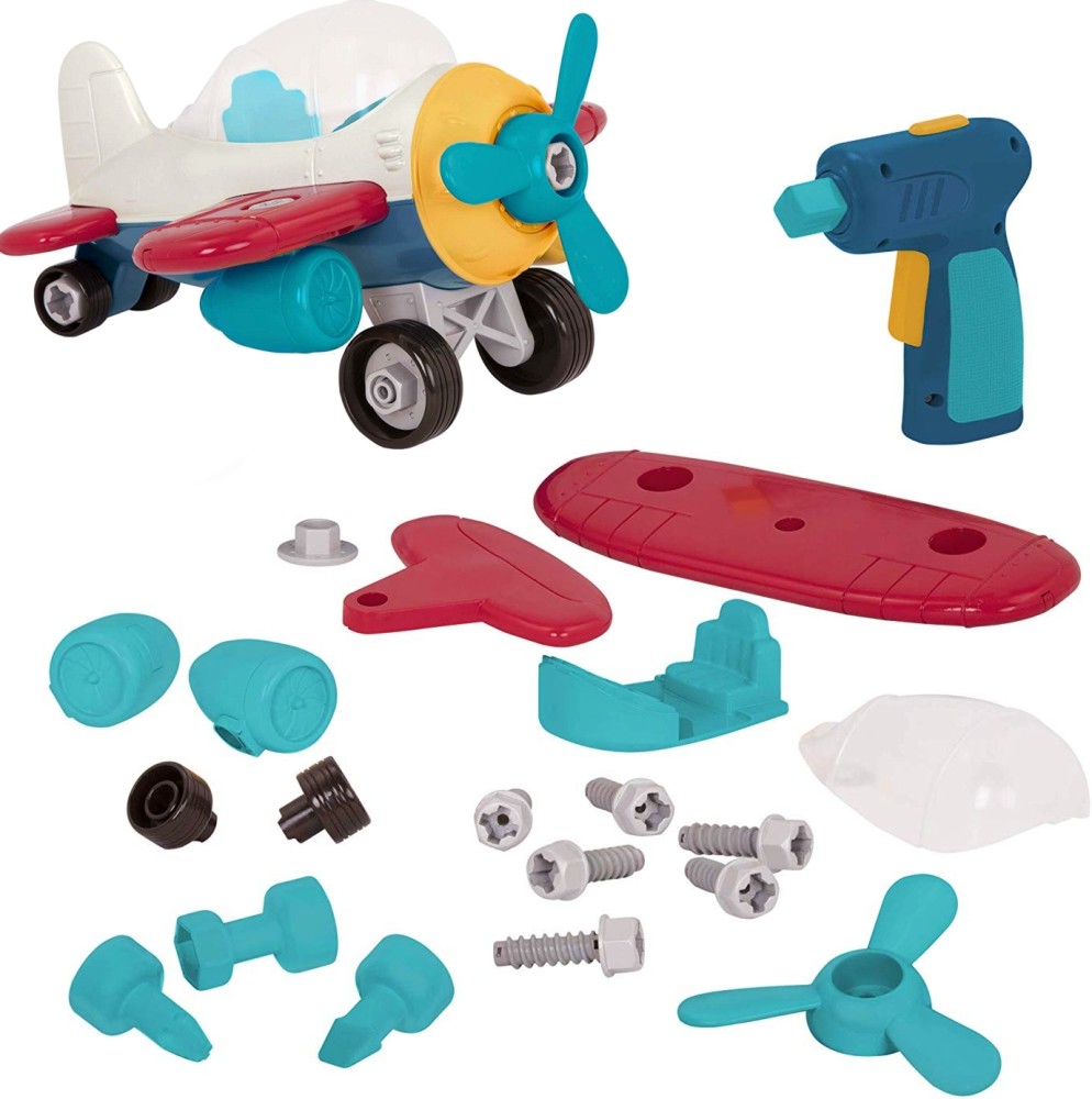 Сглобяем самолет Battat - От серията Wonder Wheels - играчка