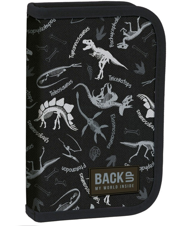 Несесер с ученически пособия Black Dinosaurs BackUp Несесер с ученически пособия Black Dinosaurs BackUp - несесер
