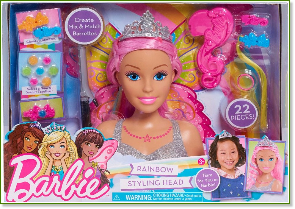 Модел за прически - Барби Модел за прически - Барби - Детски комплект за игра от серията "Dreamtopia" - играчка