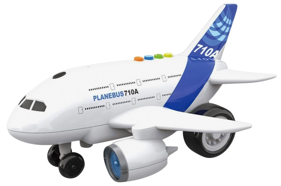 Самолет Самолет - Детска играчка със светлинни и зукови ефекти от серията "City Service" - играчка