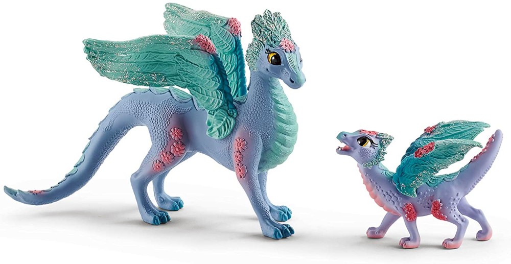 Фигурки за игра Дракон и малко драконче - Schleich Фигурки за игра Дракон и малко драконче - Schleich - От серията Bayala - фигура