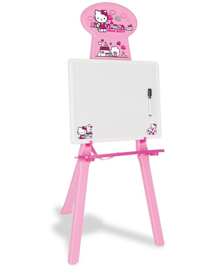 Бяла дъска за рисуване на стойка - Hello Kitty Бяла дъска за рисуване на стойка - Hello Kitty - играчка