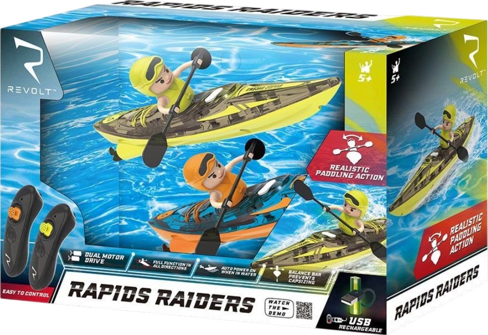 Каяци с дистанционно управление Rapids Raiders Каяци с дистанционно управление Rapids Raiders - играчка