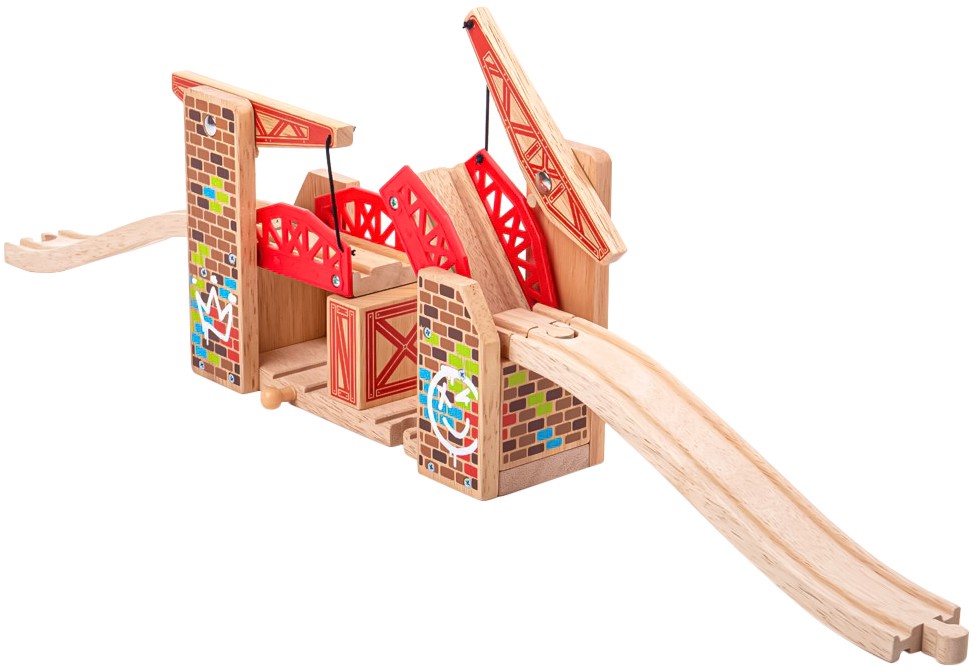 Подвижен мост - Графити - Детска дървена играчка - играчка