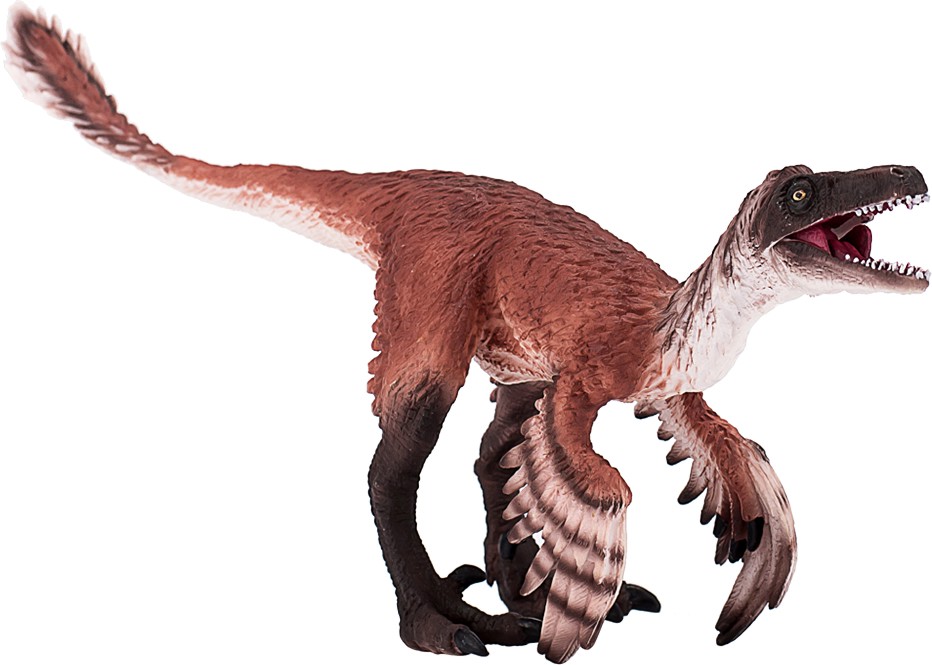 Фигура на динозавър Троодон Mojo - С подвижна челюст от серията Prehistoric and Extinct - фигура